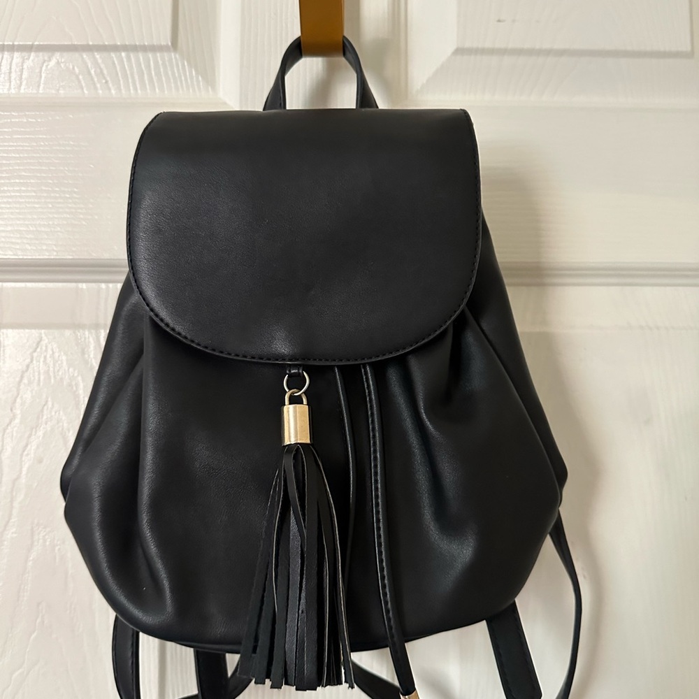 Black stylish backpack